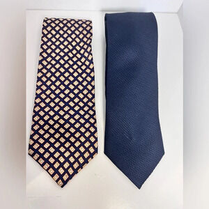 The tie bar, solid light set of 2,   100% silk ties